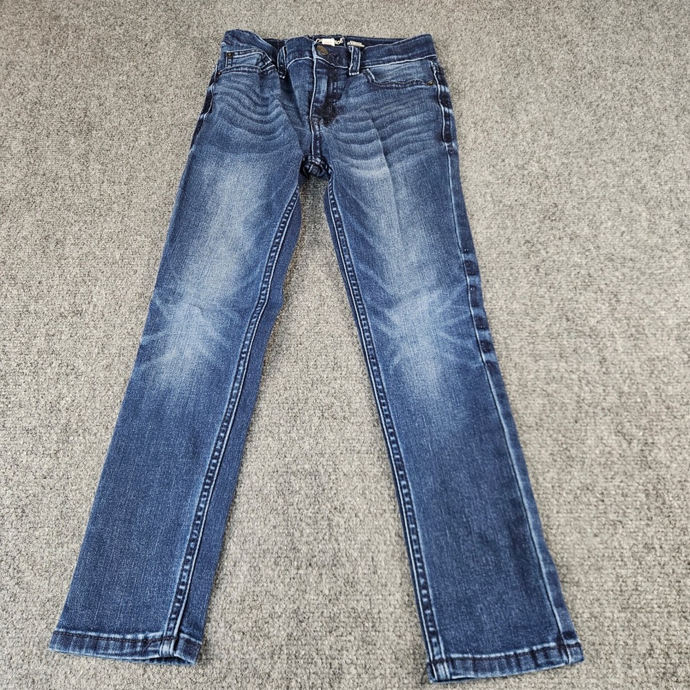 Cat & Jack Boys Skinny‎ Jeans Dark Wash Blue Stretch Denim Size 8